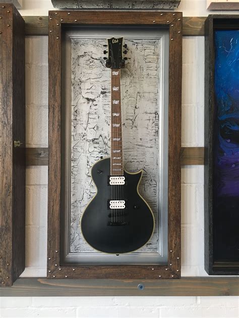 electric guitar shadow box|guitar display cases for home.